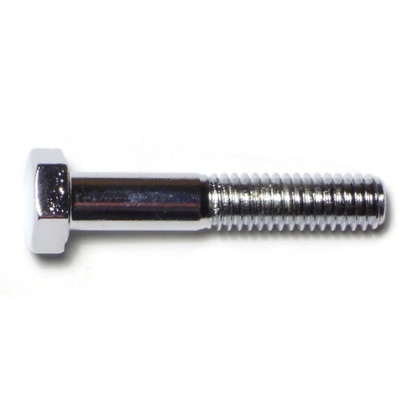 Midwest Fastener Grade 5, 5/16"-18 Hex Head Cap Screw, Chrome Plated Steel, 1-3/4 in L, 10 PK 74087 - main